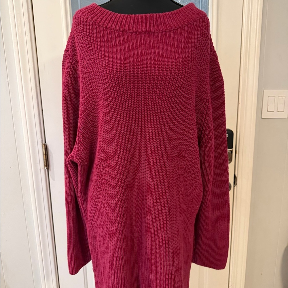 Talbots Women's Raspberry Cowl Neck Sweater NWOT